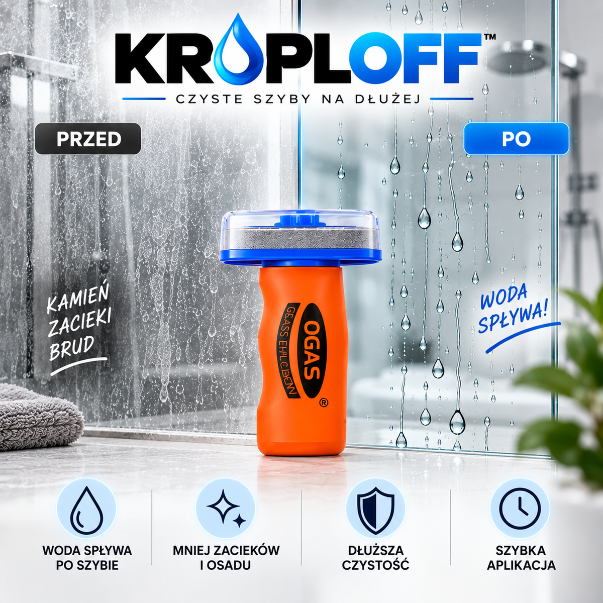 KROPLOFF™ HydroGlass